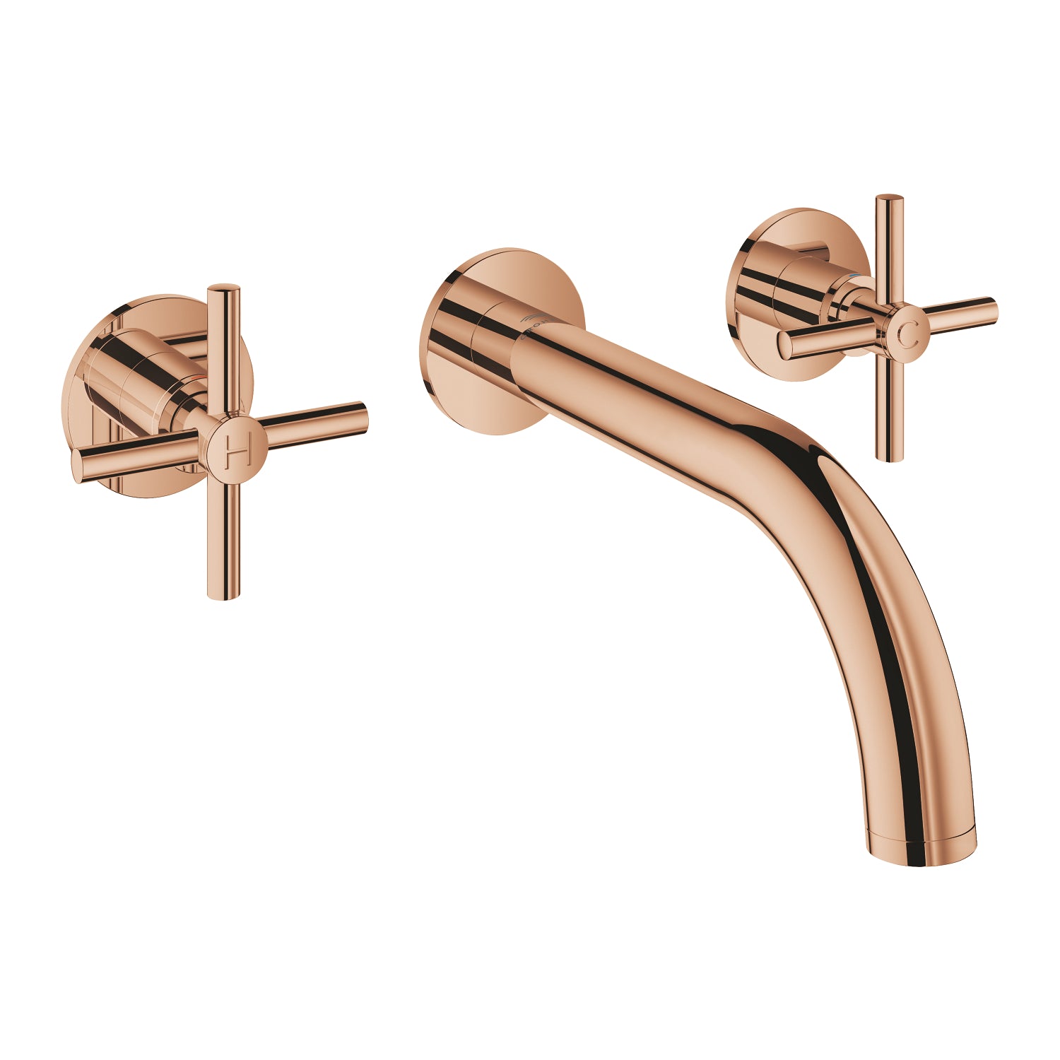 Grohe Atrio 3 Delikli Duvardan Ankastre Lavabo Bataryası (Sıva Üstü Grubu), Bakır - alternatif görünüm - GROHE 20661DA0
