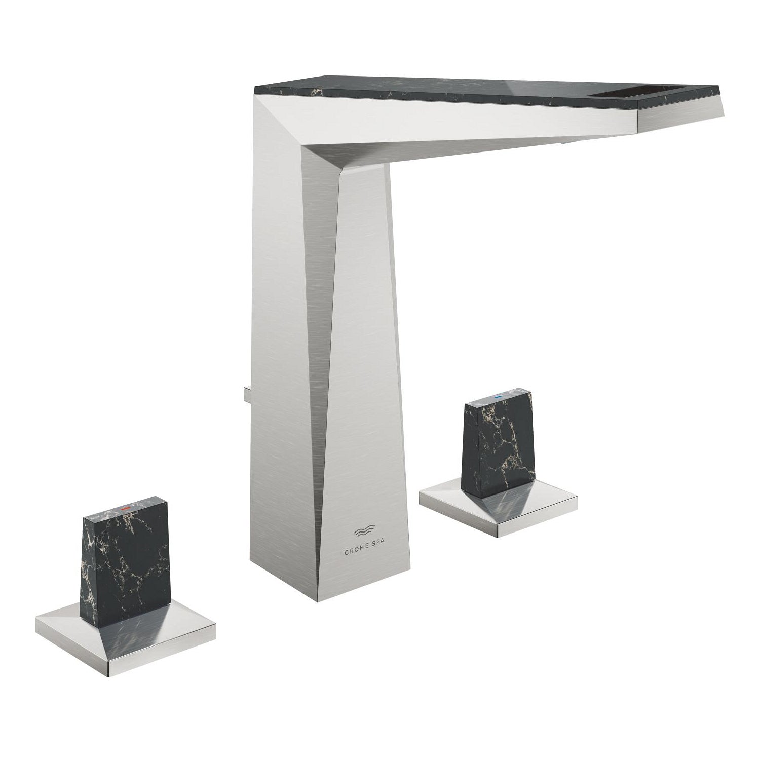 Grohe Allure Brilliant Private Collection L-Boy, 3 Delikli Lavabodan Ankastre Lavabo Bataryası, Sifon Kumandalı, Paslanmaz Çelik - alternatif görünüm - GROHE 20669DC0