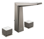 Grohe Allure Brilliant Private Collection L-Boy, 3 Delikli Lavabodan Ankastre Lavabo Bataryası, Sifon Kumandalı, Fırçalı Sert Grafit - GROHE 20671AL0