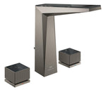 Grohe Allure Brilliant Private Collection L-Boy, 3 Delikli Lavabodan Ankastre Lavabo Bataryası, Sifon Kumandalı, Fırçalı Sert Grafit - GROHE 20672AL0