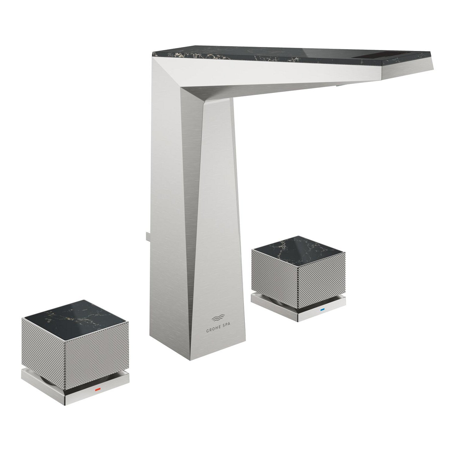 Grohe Allure Brilliant Private Collection L-Boy, 3 Delikli Lavabodan Ankastre Lavabo Bataryası, Sifon Kumandalı, Paslanmaz Çelik - alternatif görünüm - GROHE 20672DC0