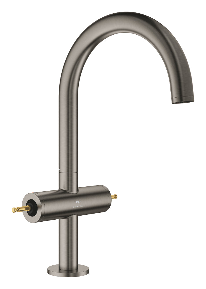 Grohe Atrio Private Collection Yüksek Lavabo Bataryası (L-Boy), Fırçalı Sert Grafit - GROHE 21134AL0