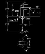 Grohe Eurosmart Lavabo Bataryası, Mat Siyah