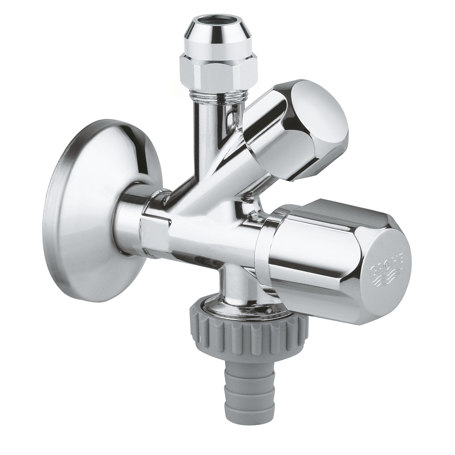 Grohe Bulaşık Makinaları ve Eviye Bataryaları İçin Çift Çıkışlı Ara Musluk (1/2 Giriş, 3/8 Çıkışlı) - alternatif görünüm - GROHE 22035000