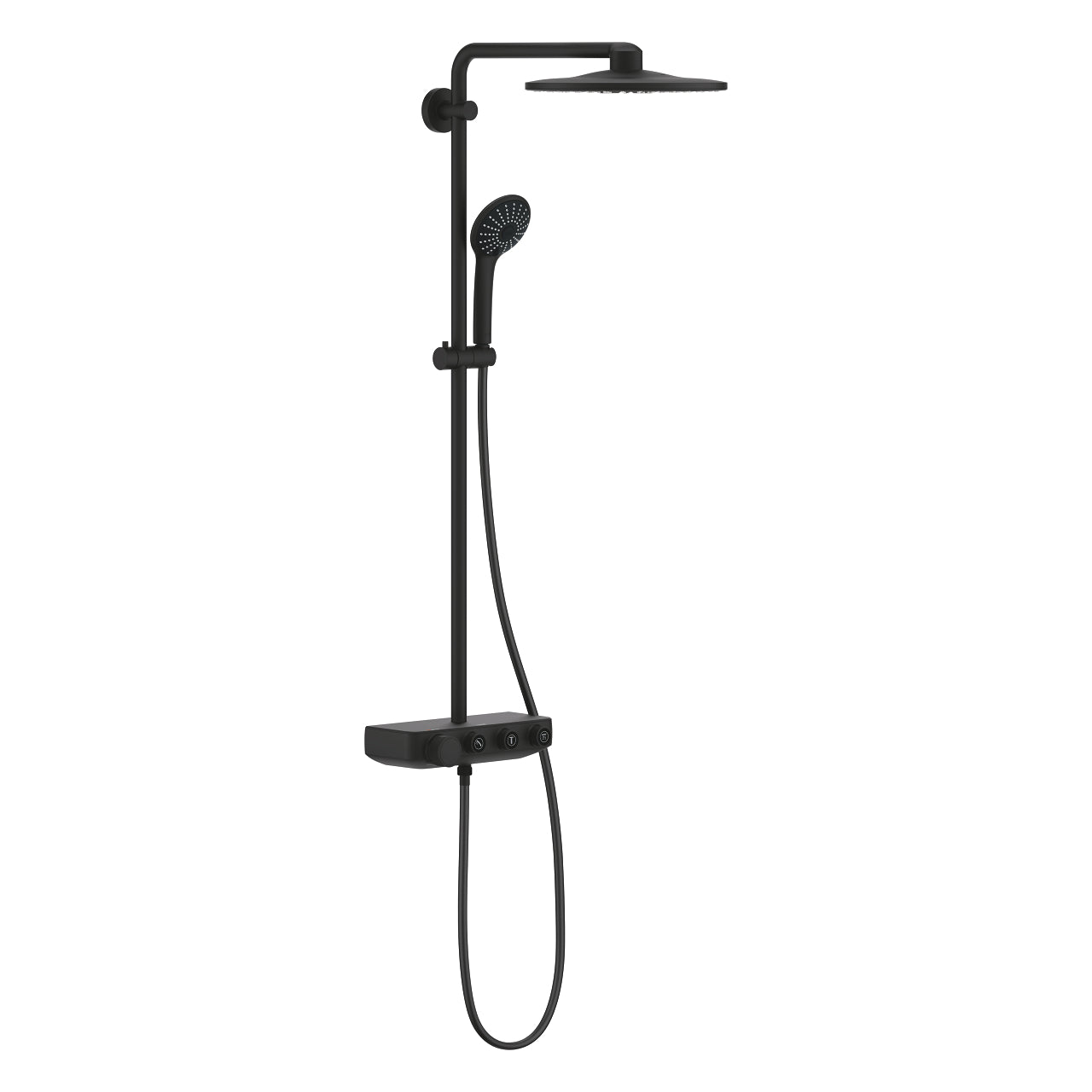 Grohe Euphoria SmartControl 310 Duo Duş Sistemi, Duvara Monte, Termostatik Bataryalı Duş Kolonu, Hayalet Siyah