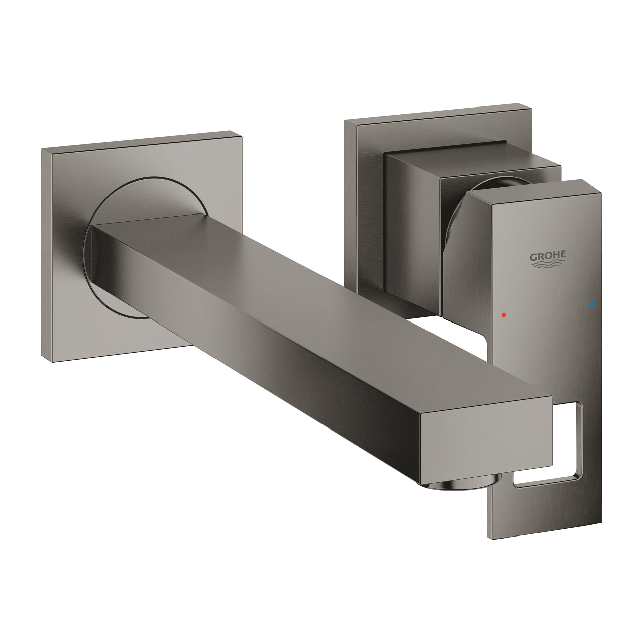 Grohe Eurocube Ankastre Lavabo Bataryası (Sıva Üstü Grubu), Fırçalı Sert Grafit