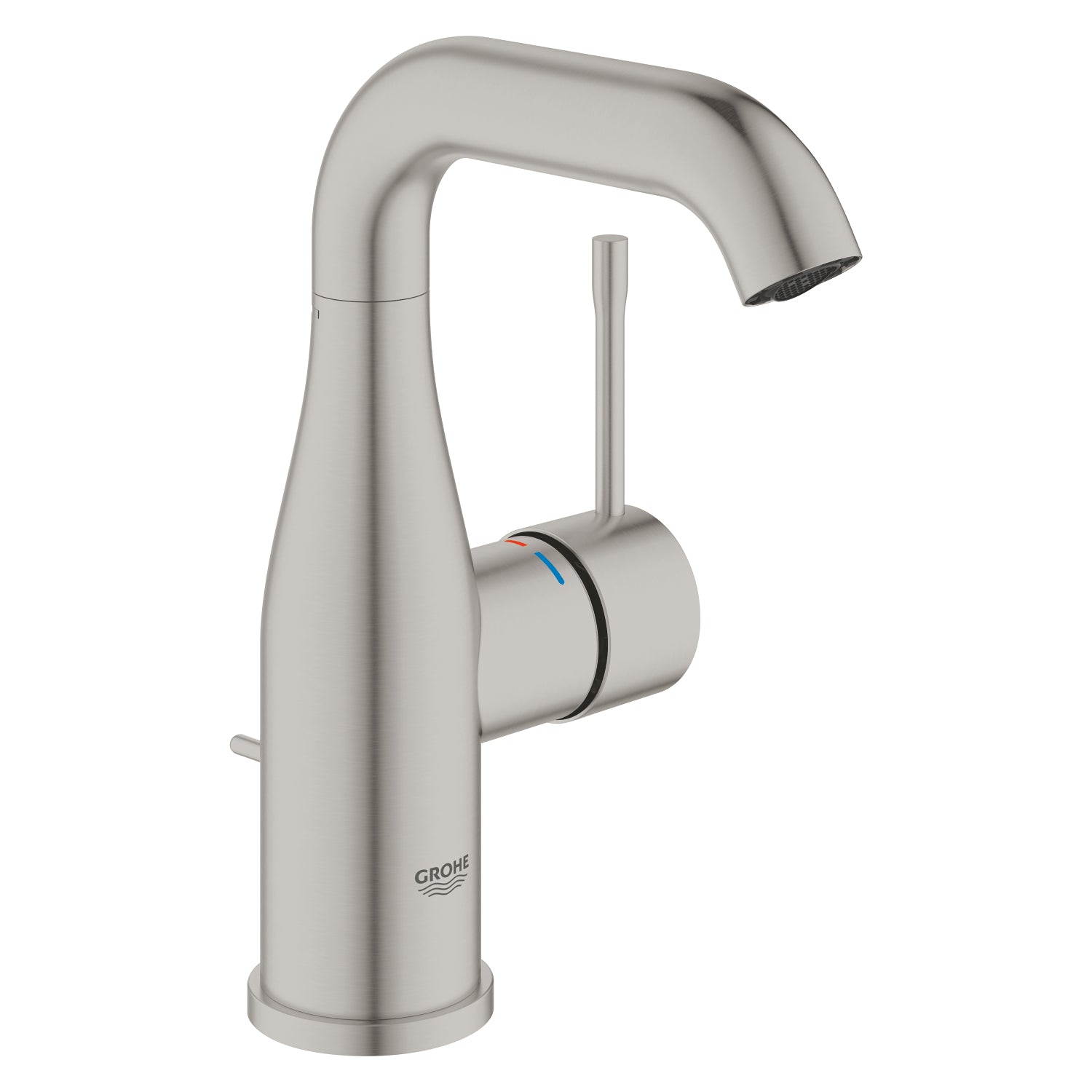 Grohe Essence New Lavabo Bataryası, Sifon Kumandalı, Paslanmaz Çelik - alternatif görünüm - GROHE 23462DC1