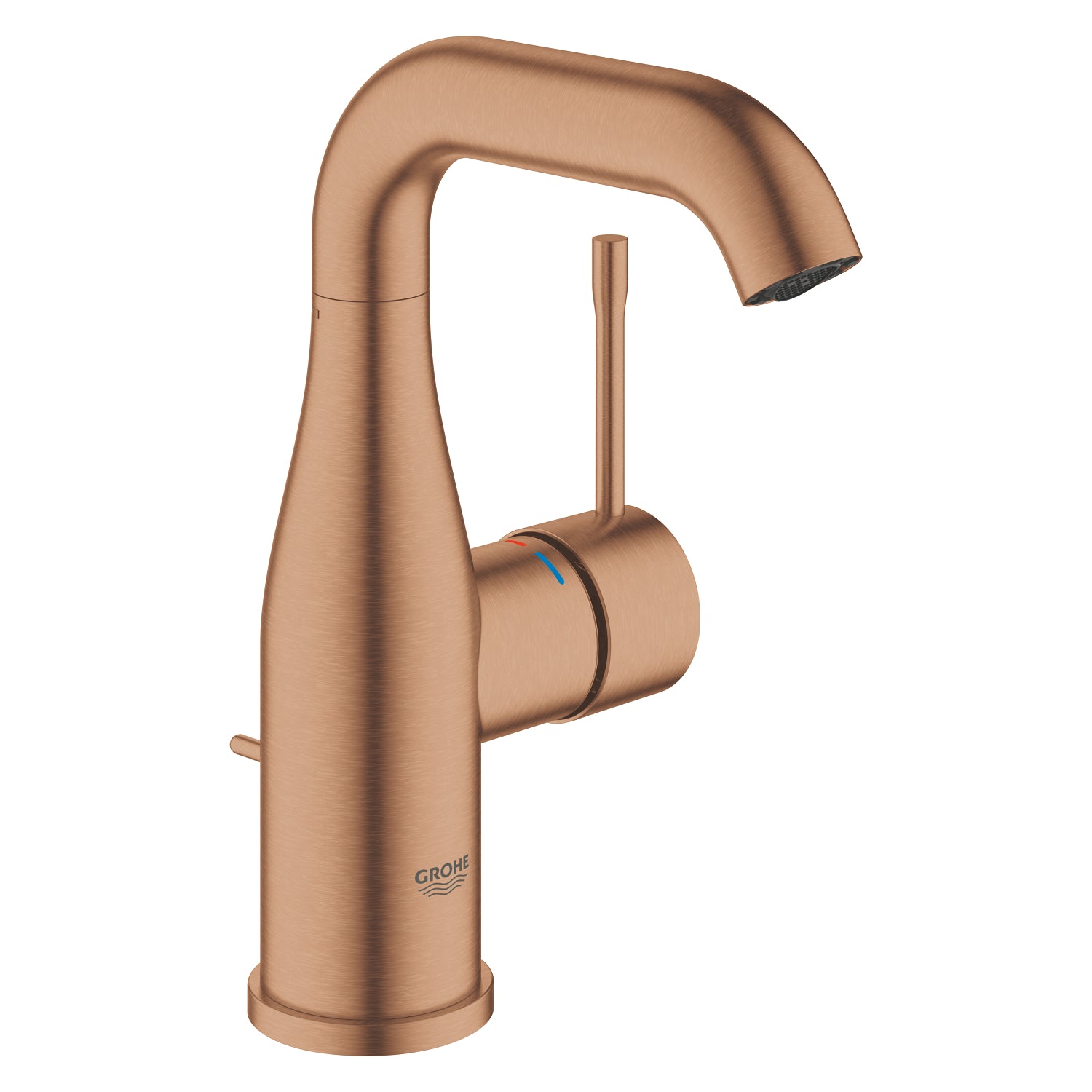 Grohe Essence New Lavabo Bataryası, Sifon Kumandalı, Fırçalı Bakır - alternatif görünüm - GROHE 23462DL1