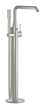 Grohe Essence New Ankastre Yerden Küvet Bataryası (Sıva Üstü Grubu), Paslanmaz Çelik - GROHE 23491DC1