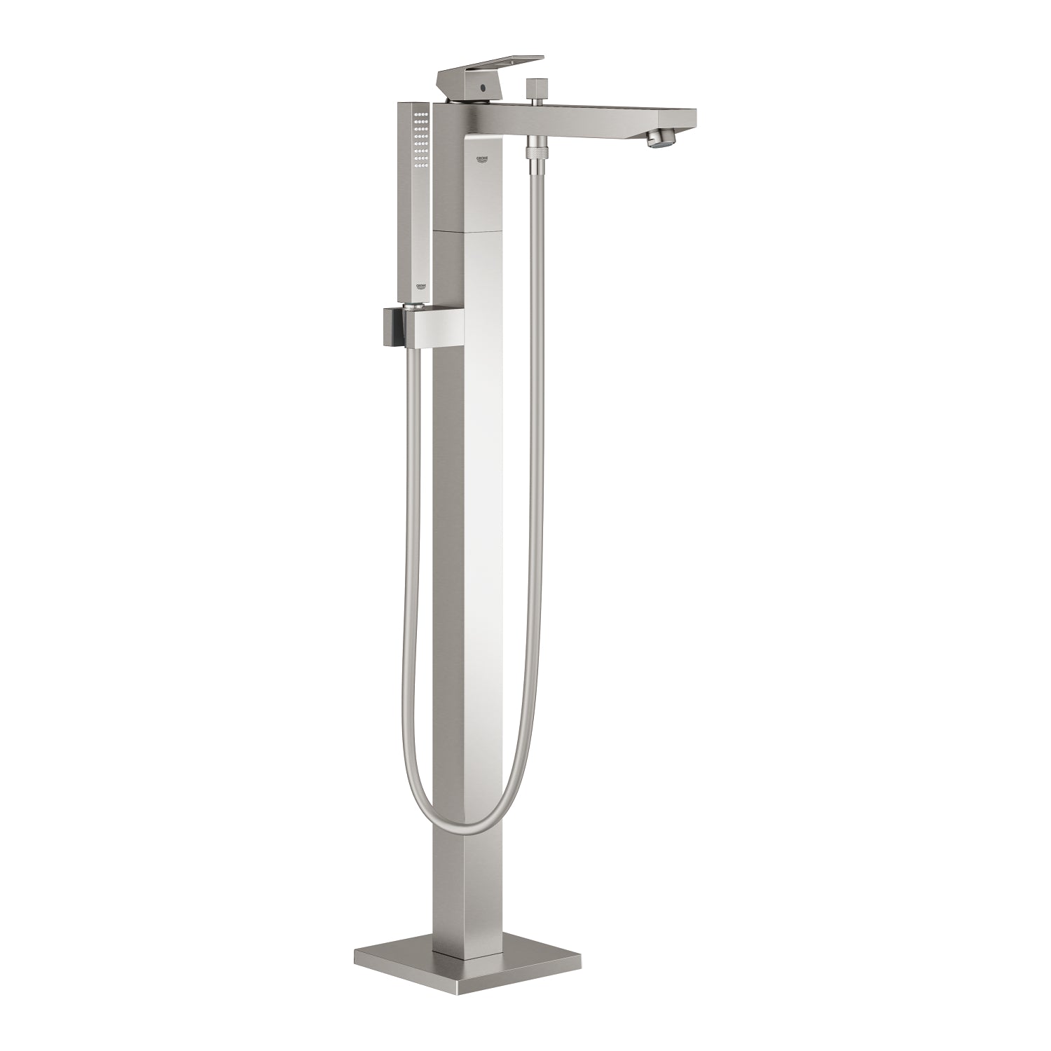 Grohe Eurocube Yerden Küvet Bataryası (Sıva Üstü Grubu), Paslanmaz Çelik - alternatif görünüm - GROHE 23672DC1