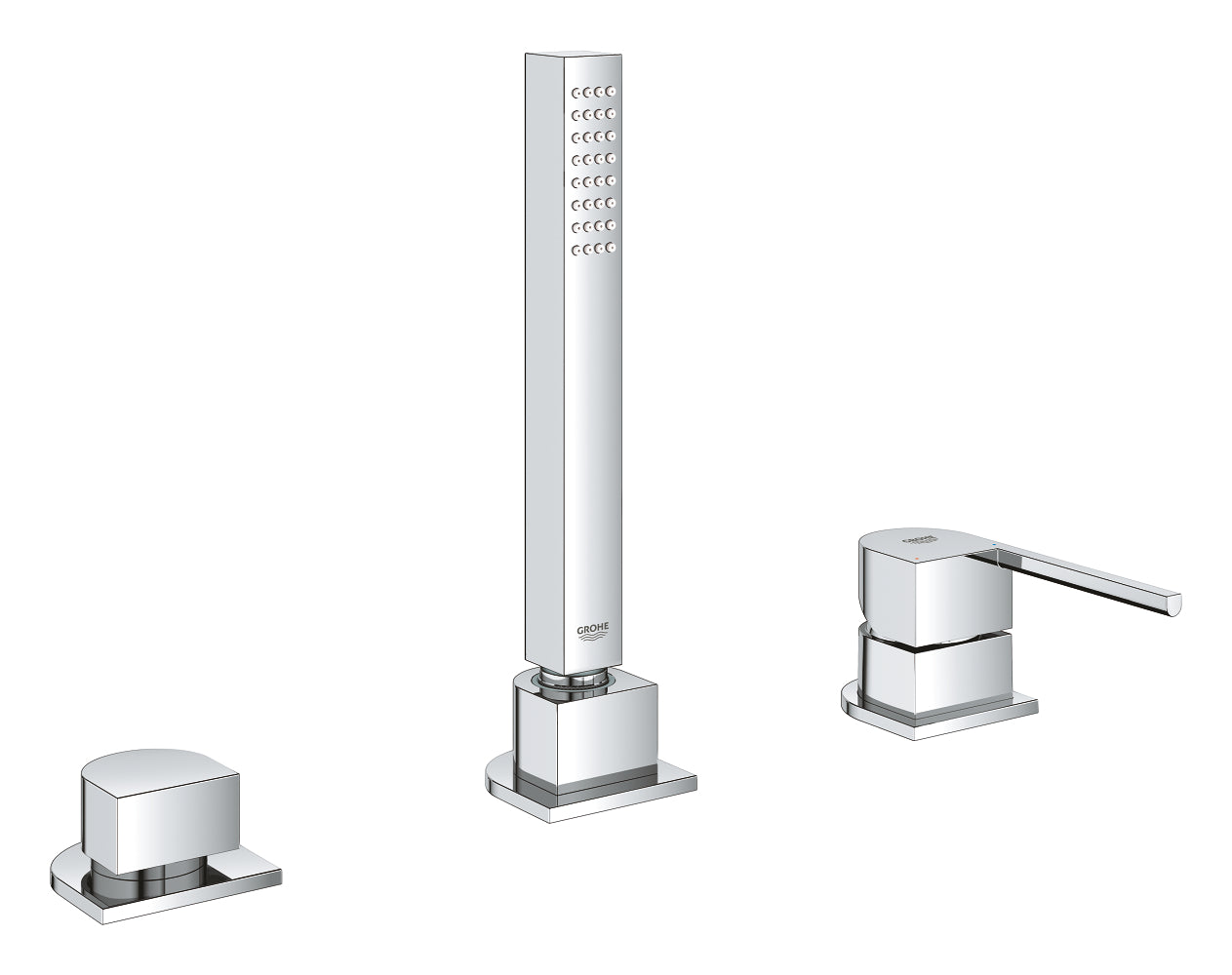 Grohe Plus Üç Delikli Küvet Bataryası (Sıva Üstü Grubu)