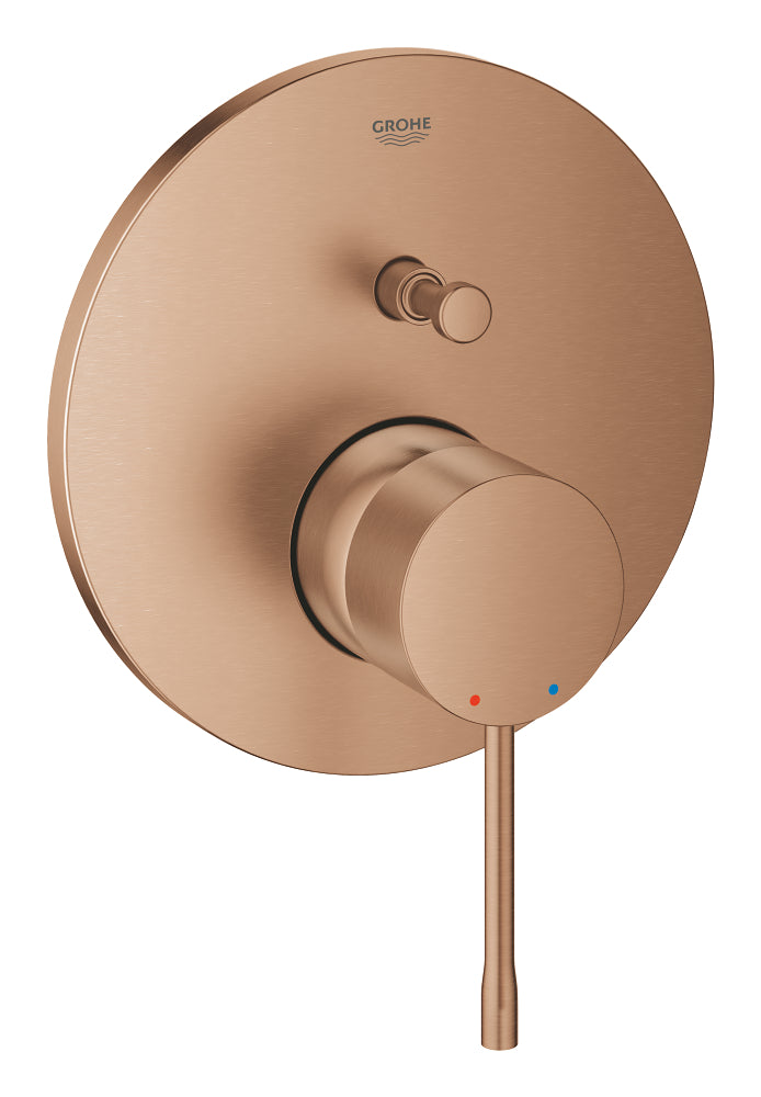 Grohe Essence New Ankastre Banyo/Duş Bataryası (Sıva Üstü Grubu), Fırçalı Bakır - GROHE 24058DL1