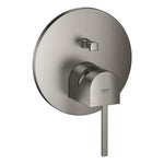 Grohe Plus Ankastre Banyo/Duş Bataryası (Sıva Üstü Grubu), Fırçalı Sert Grafit - alternatif görünüm - GROHE 24060AL3