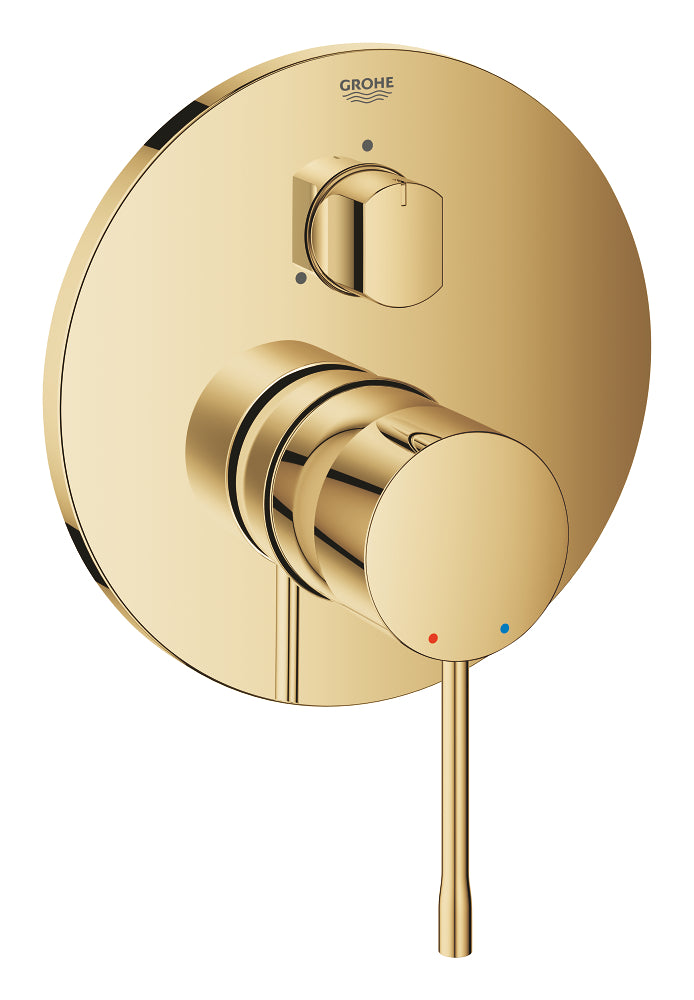 Grohe Essence Ankastre Banyo/Duş Bataryası (Sıva Üstü Grubu), 3 Yollu, Altın - GROHE 24092GL1