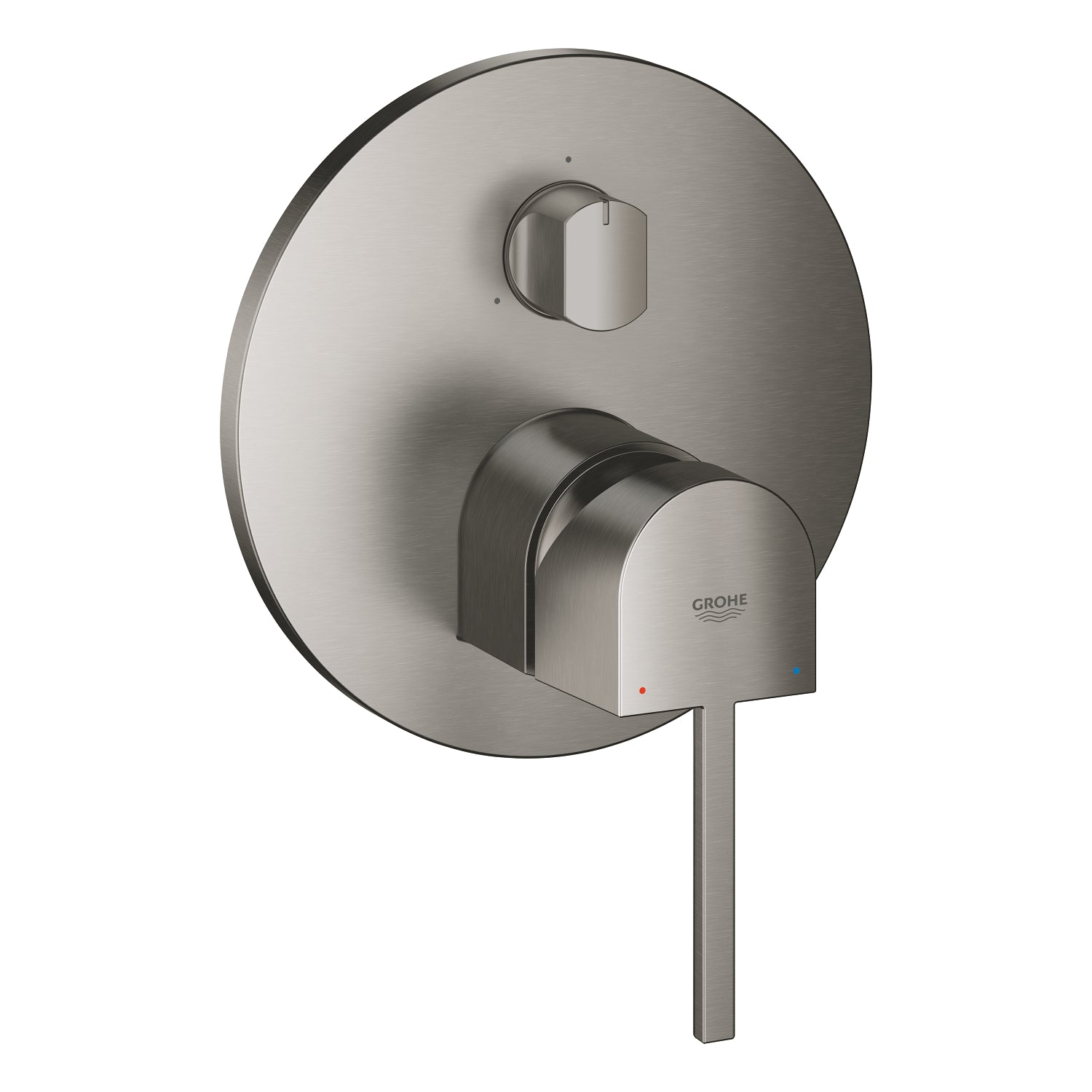Grohe Plus Ankastre Banyo Bataryası (3 Yollu, Sıva Üstü Grubu), Fırçalı Sert Grafit - alternatif görünüm - GROHE 24093AL3