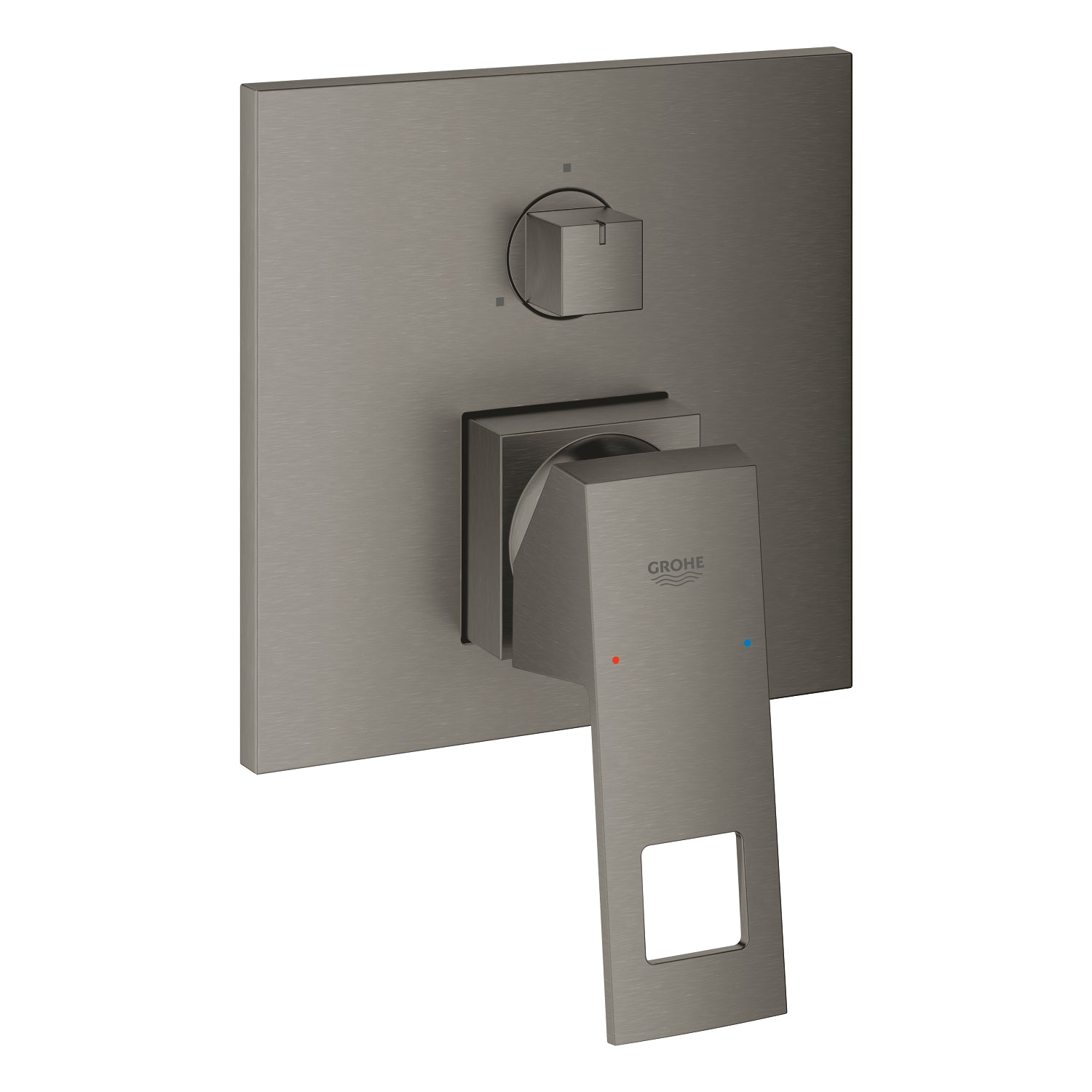 Grohe Eurocube Ankastre Banyo Bataryası (3 Yollu, Sıva Üstü Grubu), Fırçalı Sert Grafit - alternatif görünüm - GROHE 24094AL0