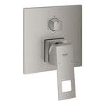 Grohe Eurocube Ankastre Banyo Bataryası (3 Yollu, Sıva Üstü Grubu), Paslanmaz Çelik - alternatif görünüm - GROHE 24094DC0