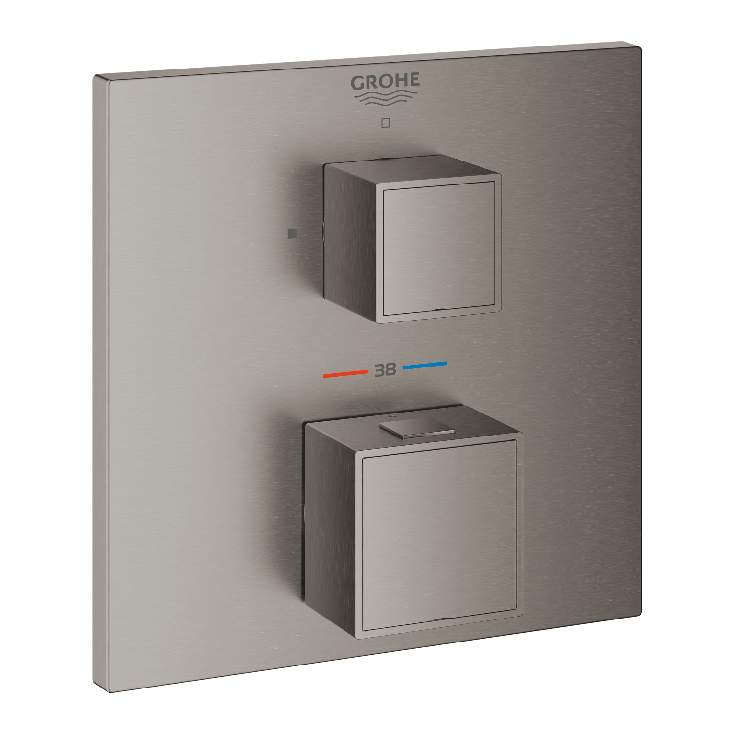 Grohe Grohtherm Termostatik Duş Bataryası (Sıva Üstü Grubu), Fırçalı Sert Grafit - alternatif görünüm - GROHE 24153AL0