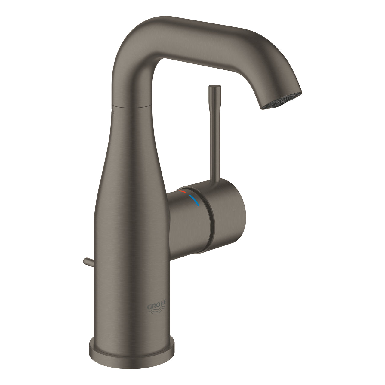 Grohe Essence New Lavabo Bataryası, Sifon Kumandalı, Fırçalı Sert Grafit