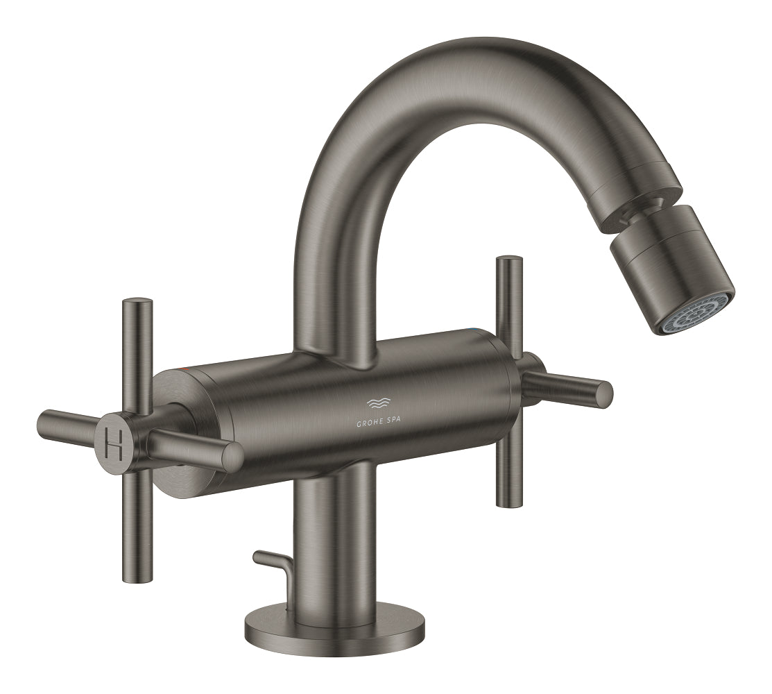 Grohe Atrio Sifon Kumandalı Bide Bataryası (M-Boy), Fırçalı Sert Grafit - GROHE 24353AL0