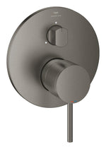 Grohe Atrio Ankastre Banyo/Duş Bataryası (Sıva Üstü Grubu), 3 Yollu, Fırçalı Sert Grafit - GROHE 24356AL0