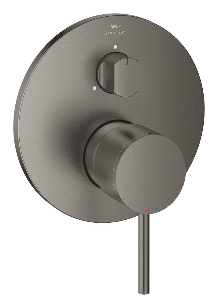 Grohe Atrio Ankastre Banyo/Duş Bataryası (Sıva Üstü Grubu), 3 Yollu, Fırçalı Sert Grafit - GROHE 24356AL0