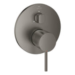 Grohe Atrio Ankastre Banyo/Duş Bataryası (Sıva Üstü Grubu), 3 Yollu, Fırçalı Sert Grafit - alternatif görünüm - GROHE 24356AL0