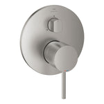 Grohe Atrio Ankastre Banyo/Duş Bataryası (Sıva Üstü Grubu), 3 Yollu, Paslanmaz Çelik - alternatif görünüm - GROHE 24356DC0