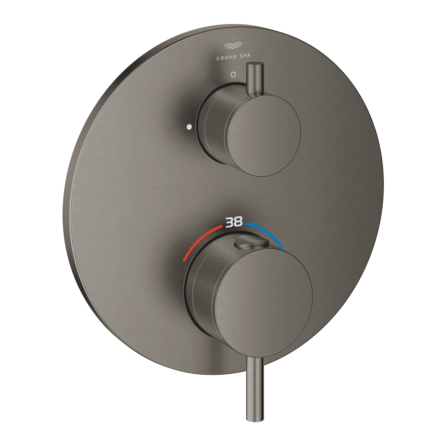Grohe Atrio Ankastre Termostatik Duş Bataryası (Sıva Üstü Grubu), Tek Çıkışlı, Fırçalı Sert Grafit - alternatif görünüm - GROHE 24357AL0