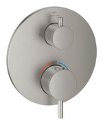 Grohe Atrio Termostatik Banyo/Duş Bataryası (Sıva Üstü Grubu), 2 Yollu, Paslanmaz Çelik - GROHE 24358DC0