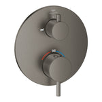 Grohe Atrio Termostatik Banyo/Duş Bataryası (Sıva Üstü Grubu), 2 Yollu, Fırçalı Sert Grafit - alternatif görünüm - GROHE 24359AL0