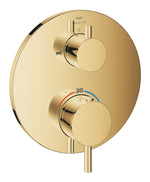 Grohe Atrio Termostatik Banyo/Duş Bataryası (Sıva Üstü Grubu), 2 Yollu, Altın - GROHE 24359GL0
