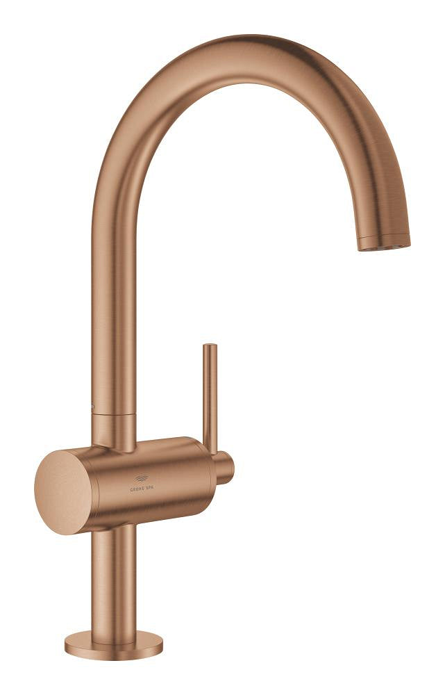 Grohe Atrio Yüksek Lavabo Bataryası (L-Boy), Fırçalı Bakır - GROHE 24362DL0