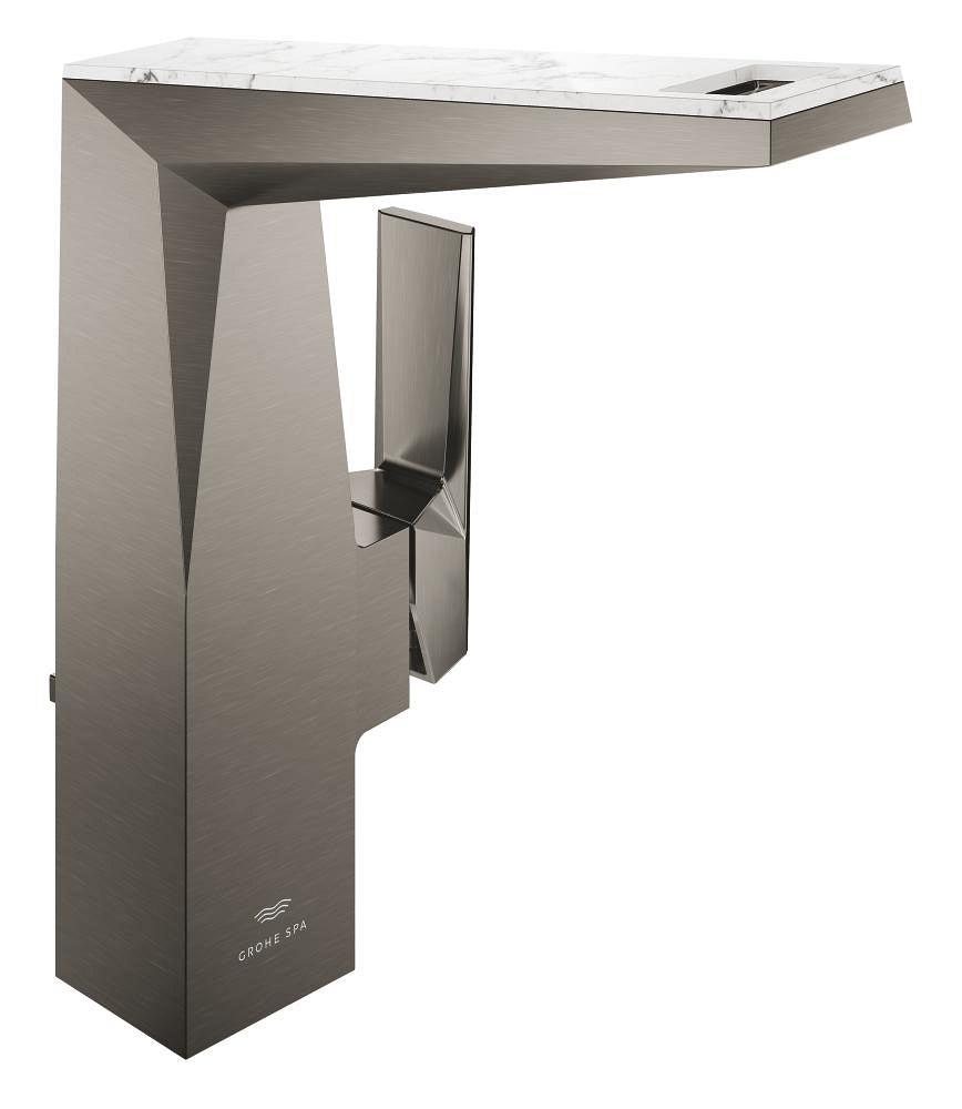 Grohe Allure Brilliant Private Collection L-Boy Sifon Kumandalı Yüksek Lavabo Bataryası, Fırçalı Sert Grafit - GROHE 24408AL0