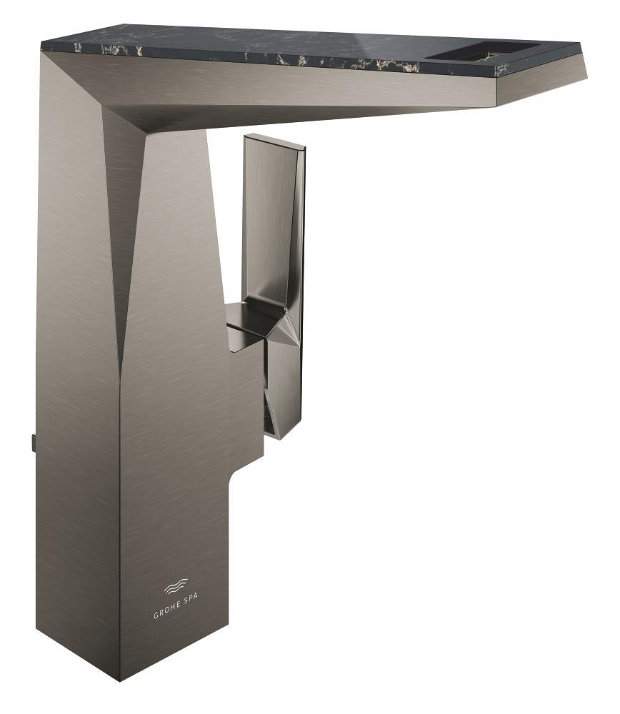 Grohe Allure Brilliant Private Collection L-Boy Sifon Kumandalı Yüksek Lavabo Bataryası, Fırçalı Sert Grafit - GROHE 24414AL0