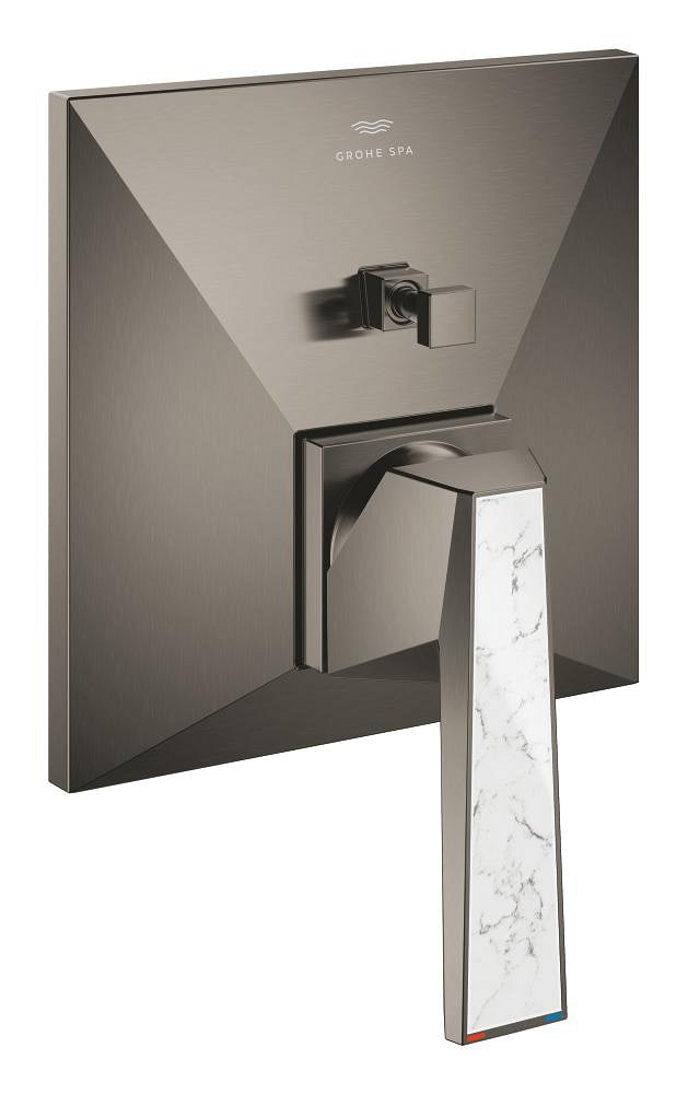 Grohe Allure Brilliant Private Collection Ankastre Banyo ve Duş Bataryası (Sıva Üstü Grubu), Fırçalı Sert Grafit - GROHE 24426AL0