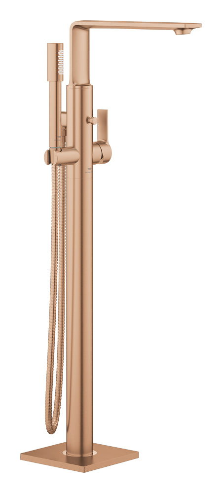 Grohe Allure Ankastre Yerden Küvet Bataryası (Sıva Üstü Grubu), Fırçalı Bakır - GROHE 25222DL1