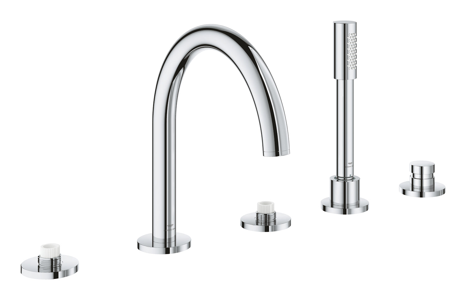 Grohe Atrio Private Collection 5 Delikli Ankastre Küvet Bataryası (Sıva Üstü Grubu) - GROHE 25224000