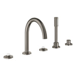 Grohe Atrio Private Collection 5 Delikli Ankastre Küvet Bataryası (Sıva Üstü Grubu), Fırçalı Sert Grafit - alternatif görünüm - GROHE 25224AL0