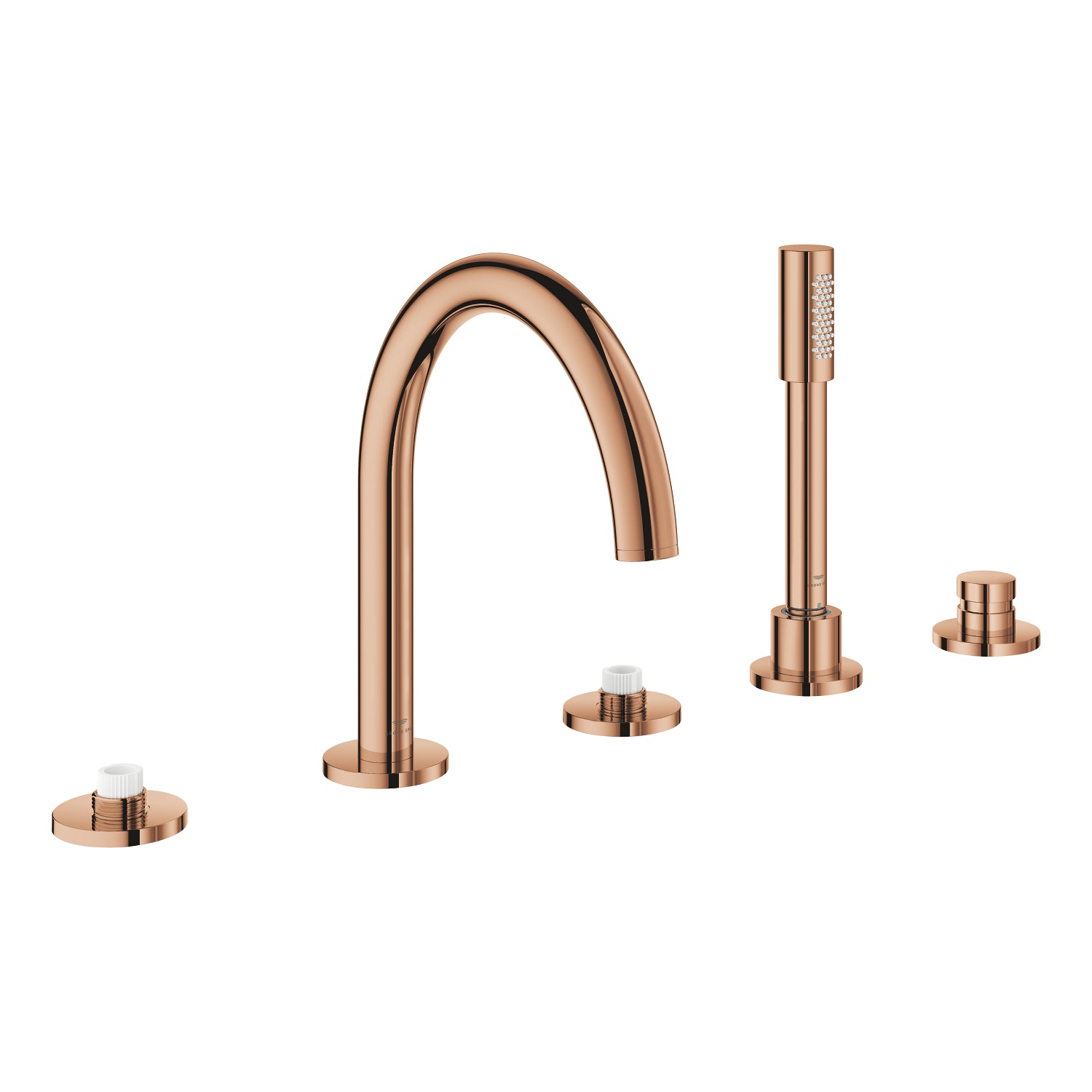 Grohe Atrio Private Collection 5 Delikli Ankastre Küvet Bataryası (Sıva Üstü Grubu), Bakır - alternatif görünüm - GROHE 25224DA0