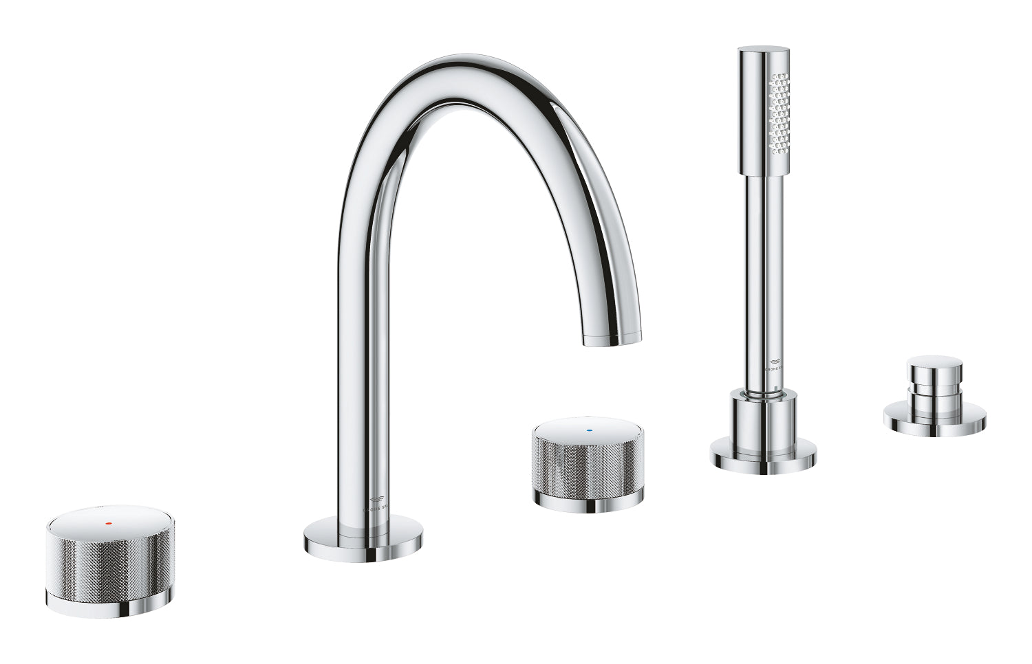Grohe Atrio Private Collection 5 Delikli Ankastre Küvet Bataryası (Sıva Üstü Grubu) - GROHE 25226000