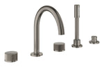 Grohe Atrio Private Collection 5 Delikli Ankastre Küvet Bataryası (Sıva Üstü Grubu), Fırçalı Sert Grafit - GROHE 25226AL0