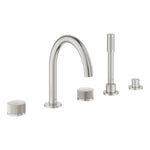 Grohe Atrio Private Collection 5 Delikli Ankastre Küvet Bataryası (Sıva Üstü Grubu), Paslanmaz Çelik - alternatif görünüm - GROHE 25226DC0