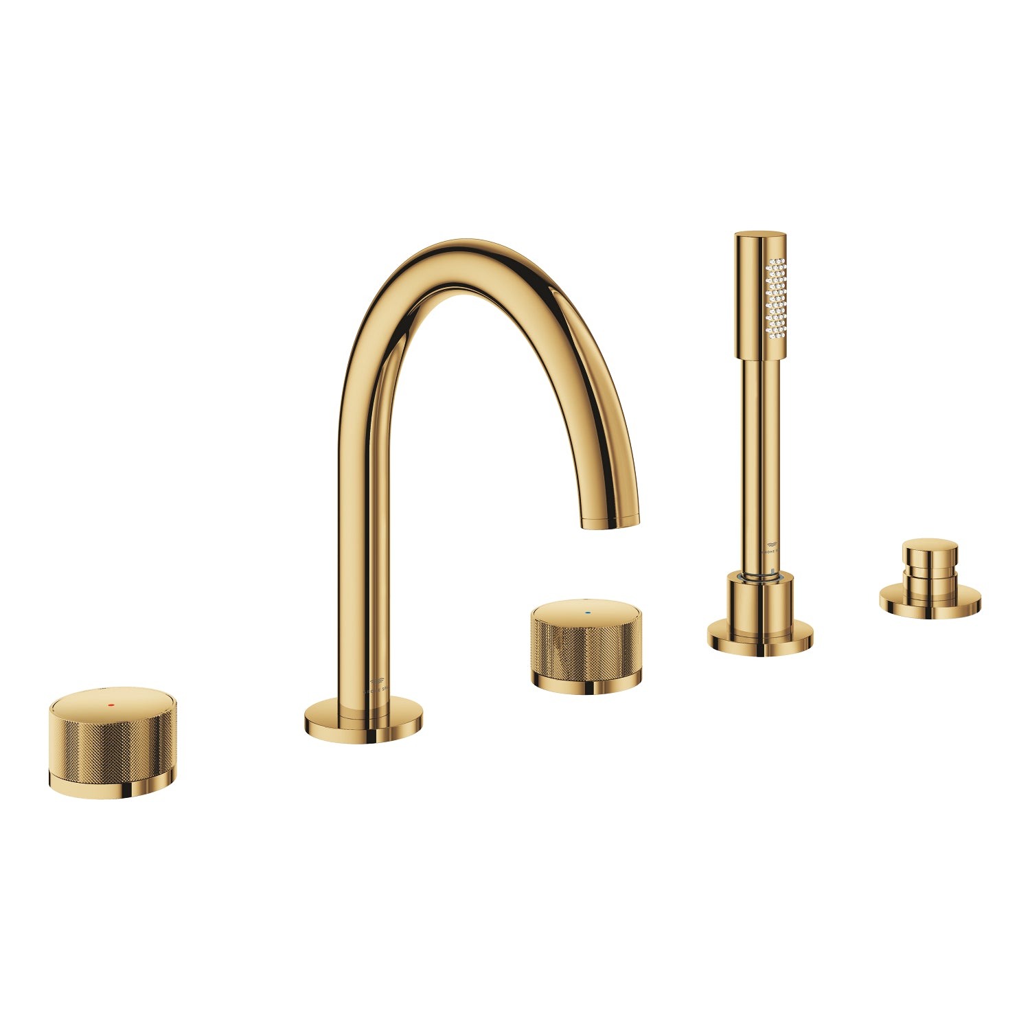 Grohe Atrio Private Collection 5 Delikli Ankastre Küvet Bataryası (Sıva Üstü Grubu), Altın - alternatif görünüm - GROHE 25226GL0