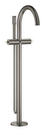 Grohe Atrio Private Collection Tek Yerden Küvet Bataryası (Sıva Üstü Grubu), Fırçalı Sert Grafit - GROHE 25227AL0