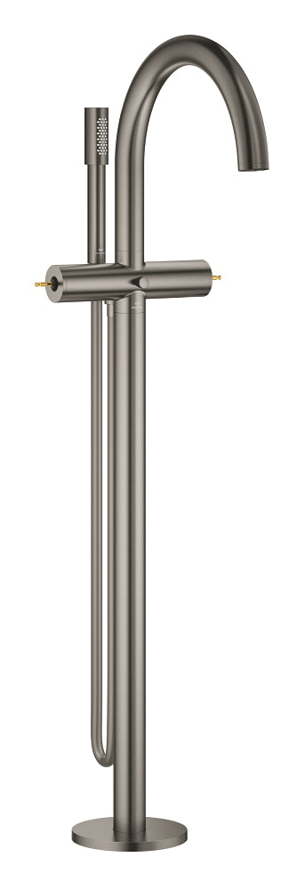 Grohe Atrio Private Collection Tek Yerden Küvet Bataryası (Sıva Üstü Grubu), Fırçalı Sert Grafit - GROHE 25227AL0