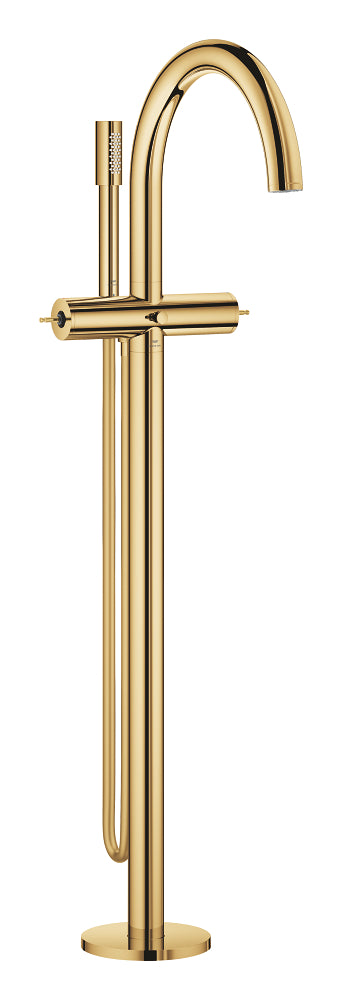 Grohe Atrio Private Collection Tek Yerden Küvet Bataryası (Sıva Üstü Grubu), Altın - GROHE 25227GL0