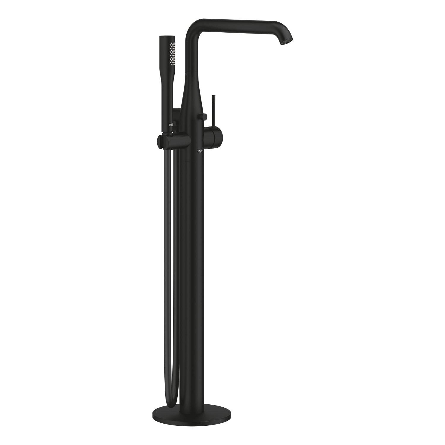 Grohe Essence Yerden Küvet Bataryası (Sıva Üstü Grubu), Hayalet Siyah - alternatif görünüm - GROHE 25248KF1