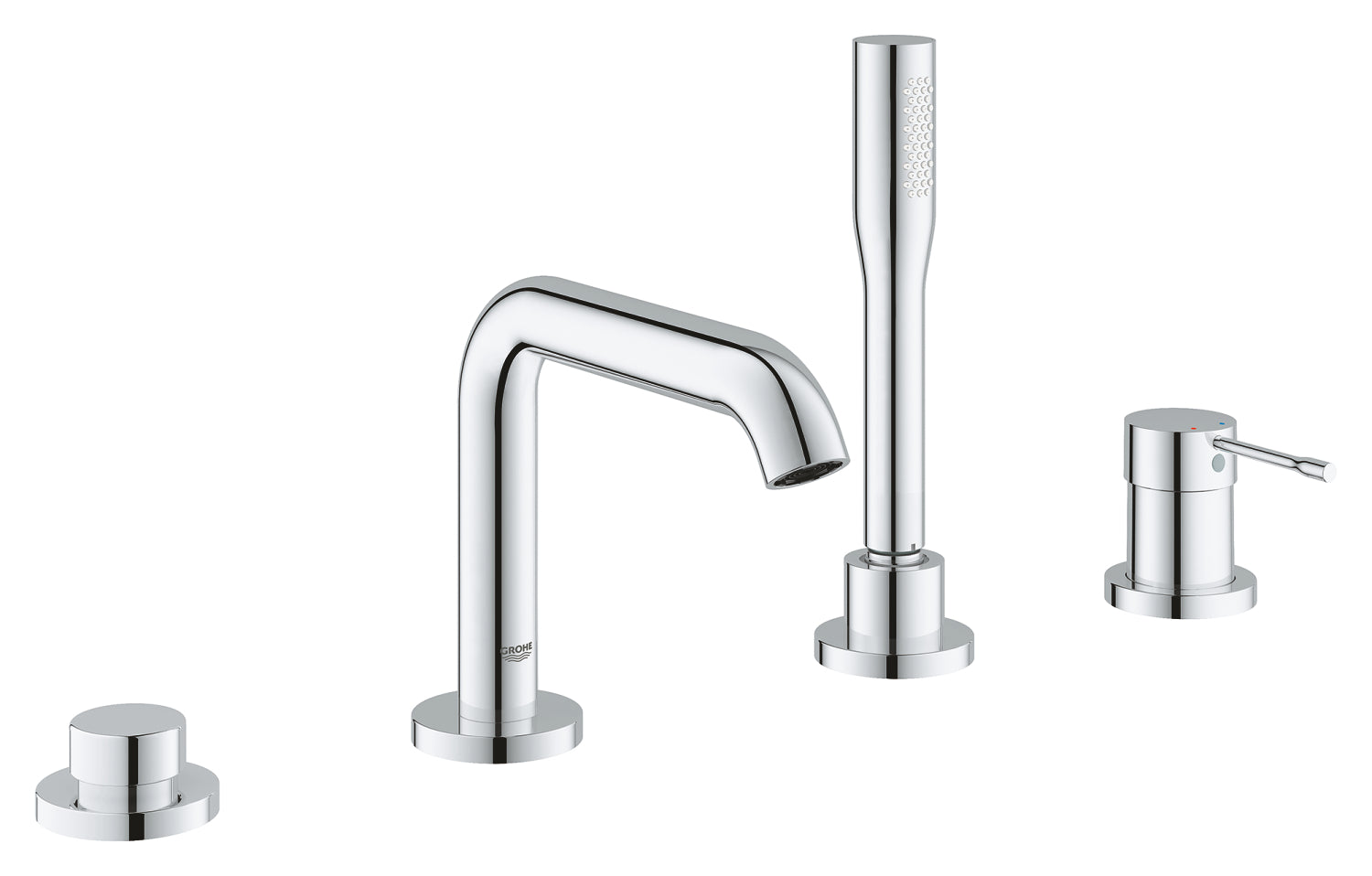Grohe Essence Dört Delikli Ankastre Küvet Bataryası (Sıva Üstü Grubu) - GROHE 25251001