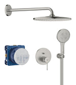 Grohe Essence Ankastre Banyo/Duş Bataryası, Tepe ve El Duşu Seti, Paslanmaz Çelik - GROHE 25287DC0